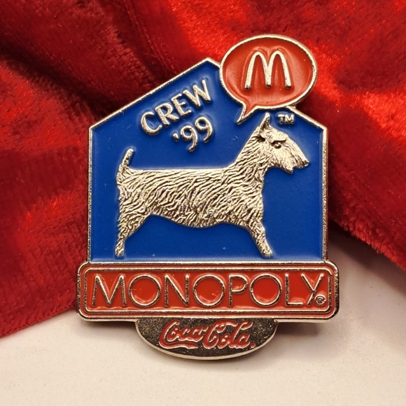 Vintage McDonald's Coca-Cola Monopoly Lapel Pin - Picture 1 of 5
